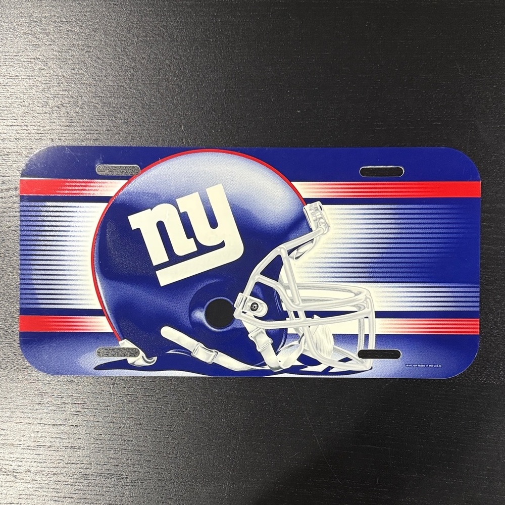 NY Giants NFL Decorative License Plate